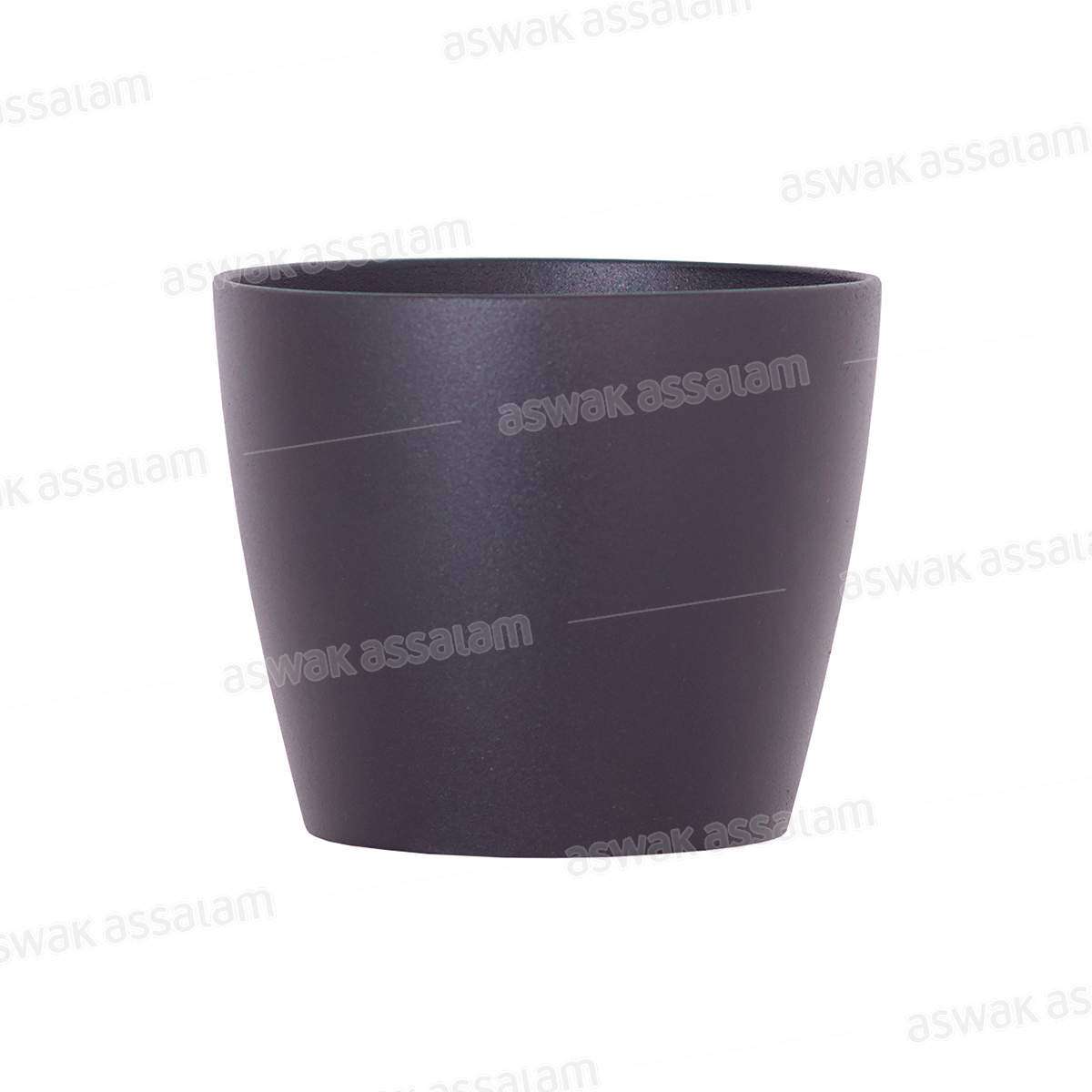 POT DE FLEURS 12CM NOIR NUBIA