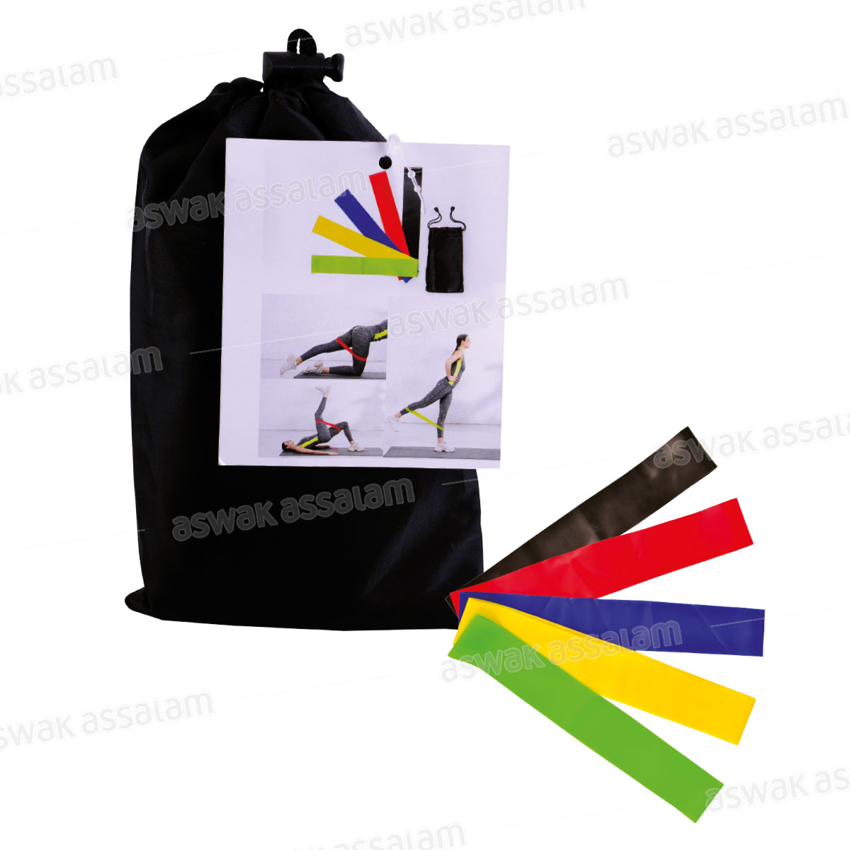 JEU DE 5 BANDES DE RESISTANCE ELASTIQUES