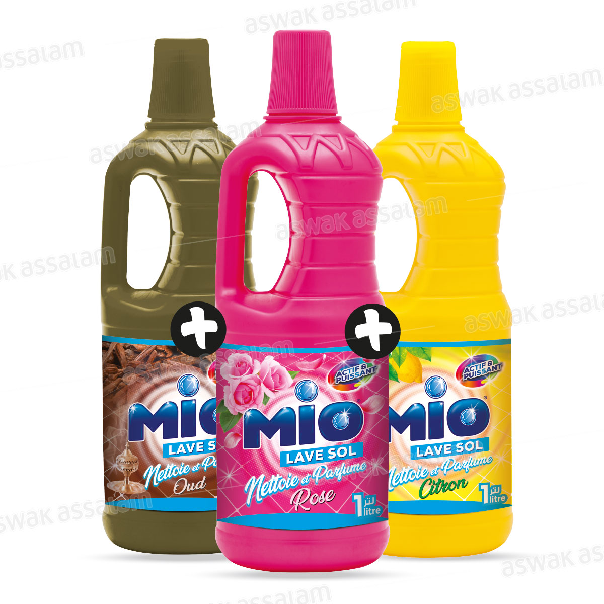 LOT DE 3 NETTOYANTS SOL 1L MIO