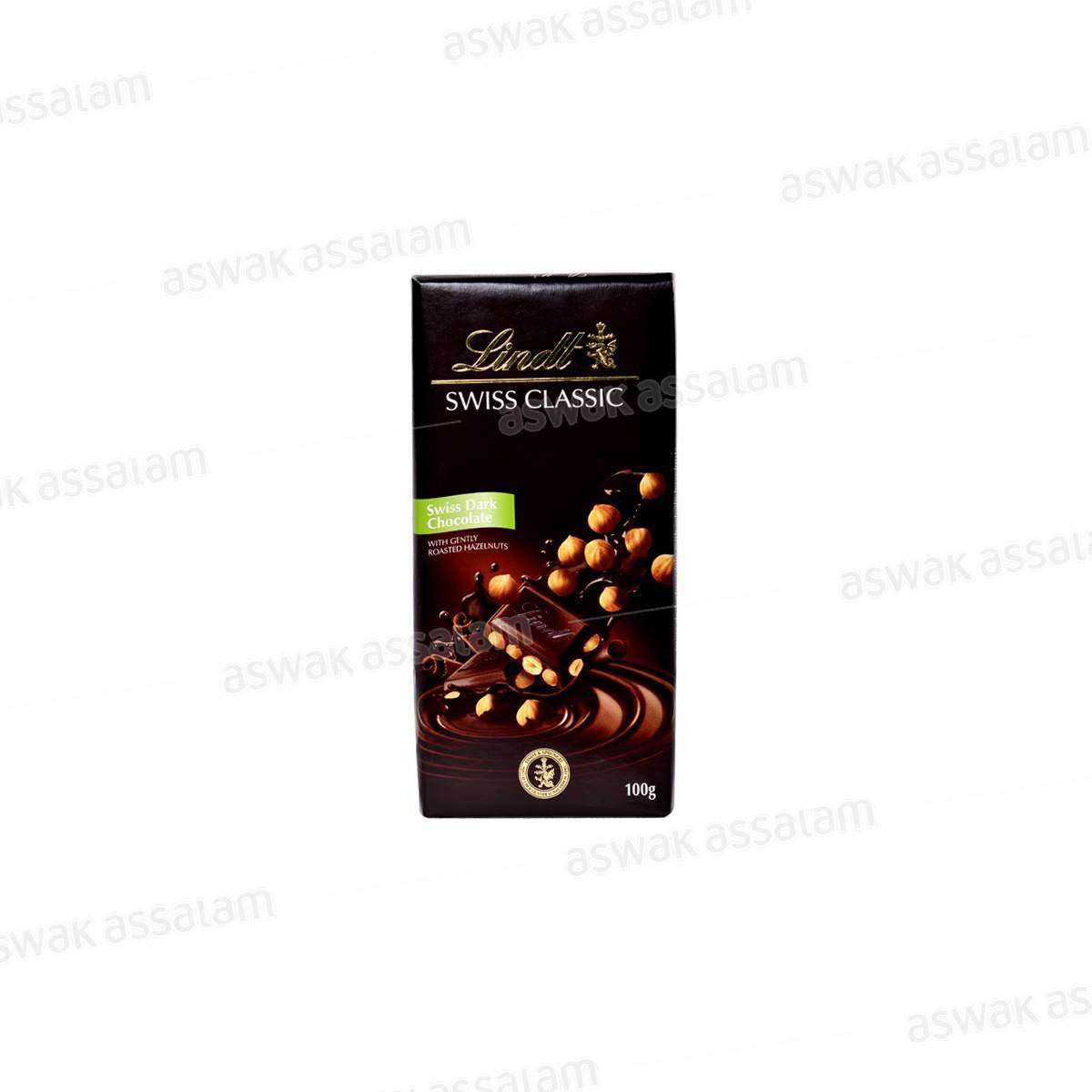 CHOCOLAT SWISS CLASSIC NOIR NOISETTES 100G LINDT