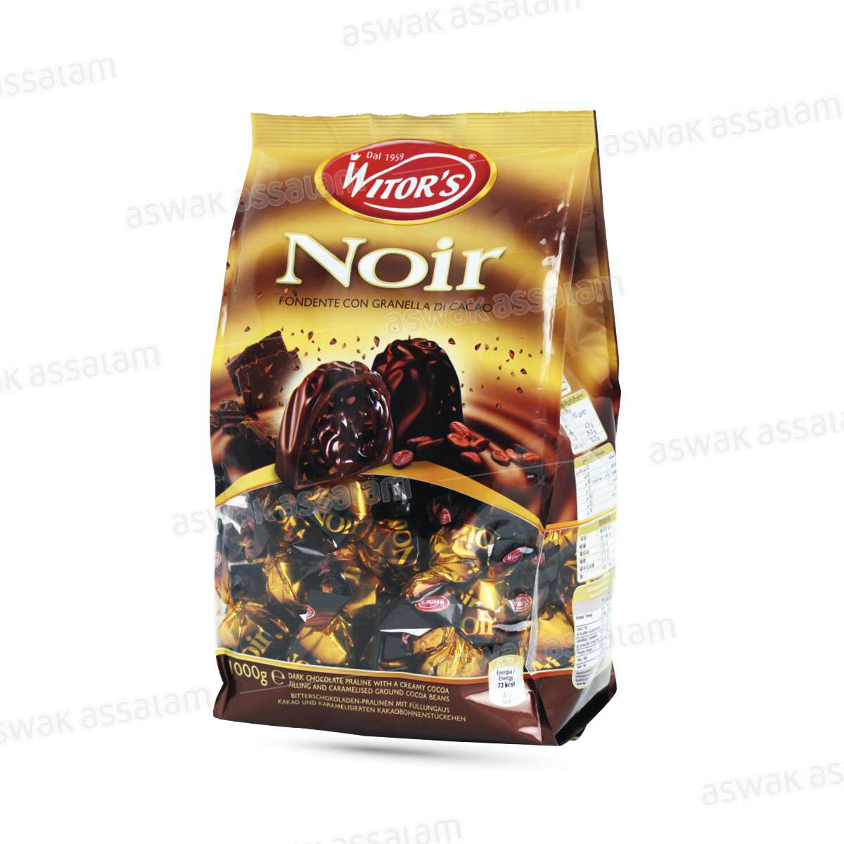 ASSORTIMENT DE CHOCOLATS NOIRS 250G WITOR'S