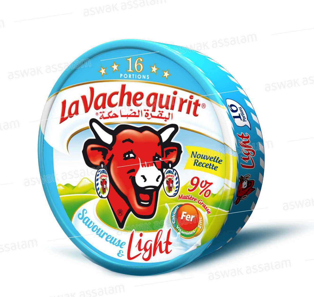 FROMAGE FONDU LIGHT 16 PORTIONS LA VACHE QUI RIT