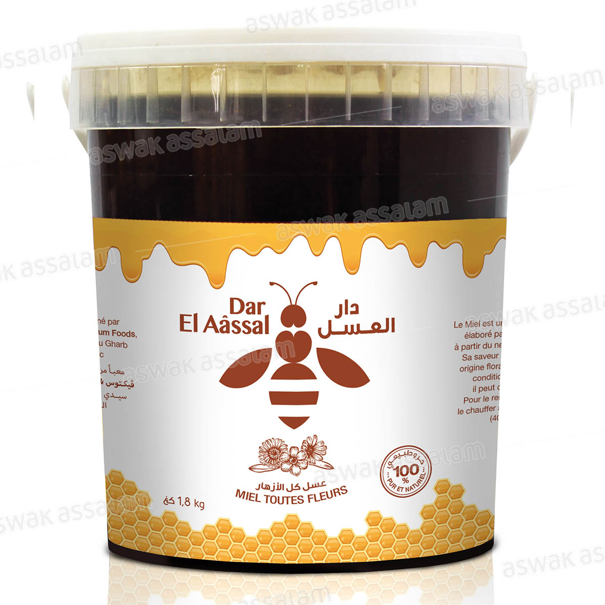 MIEL TOUTES FLEURS 1.8KG DAR EL AASSAL