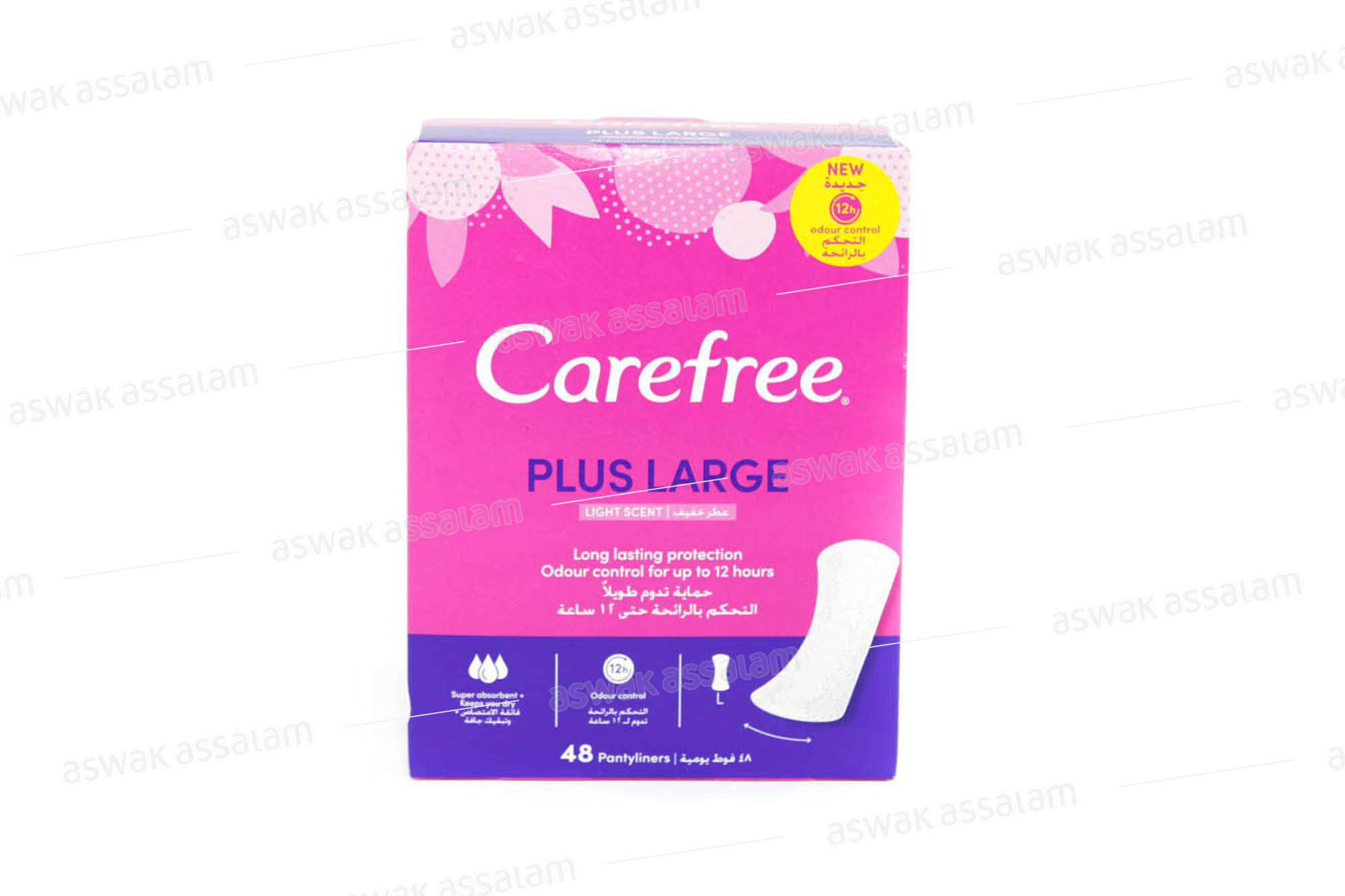 PROTECTION HYGIENIQUE LARGE 48 UNITES CAREFREE
