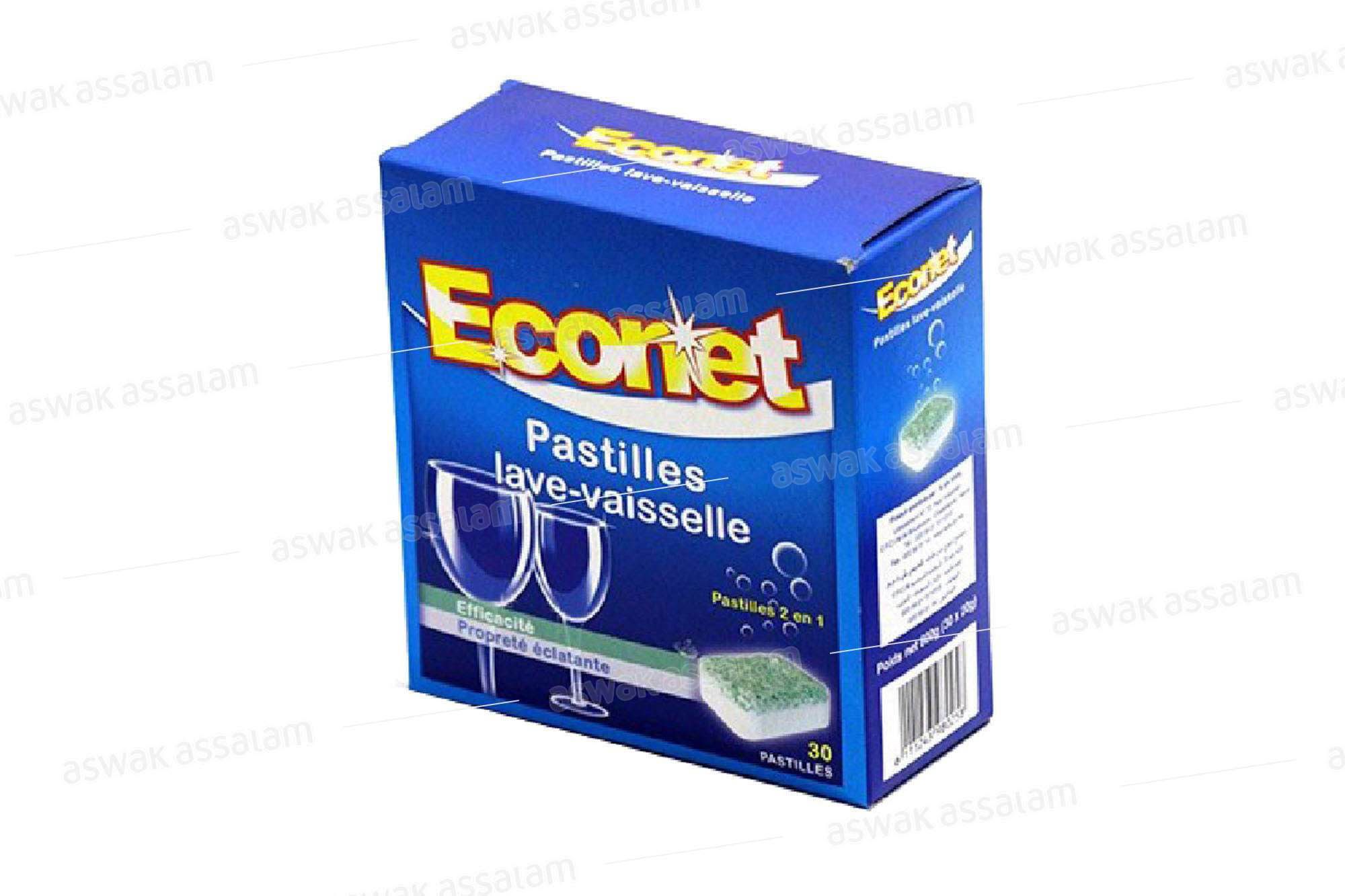 PASTILLES VAISSELLE 30 UNITES ECONET