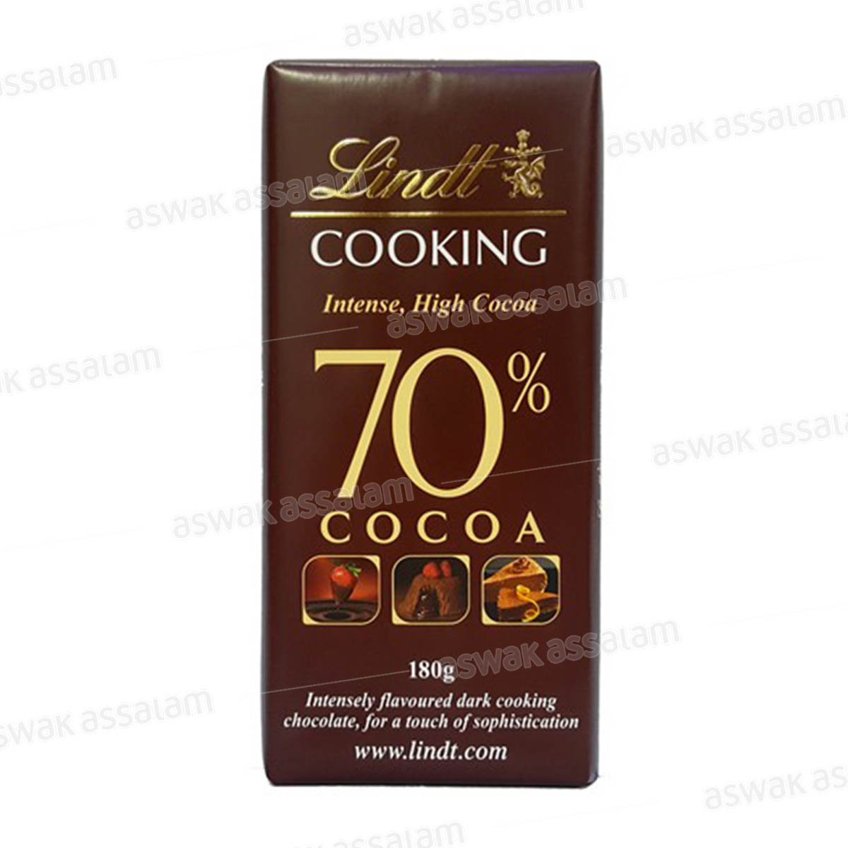 CHOCOLAT COOKING 70% CACAO 180G LINDT