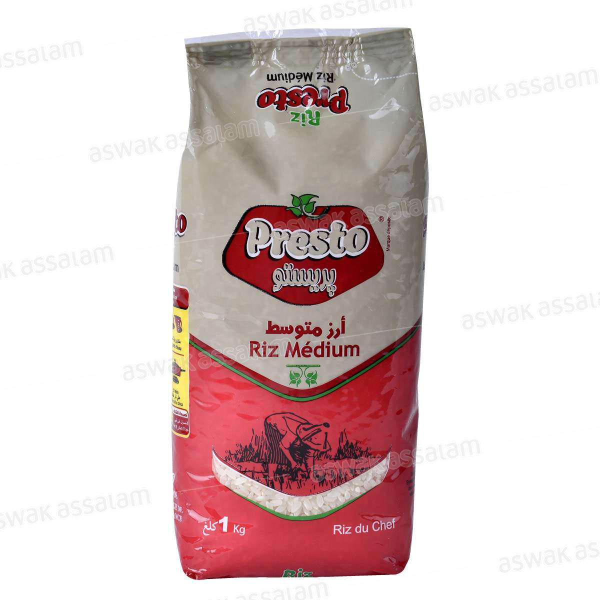 RIZ MEDIUM 1KG PRESTO