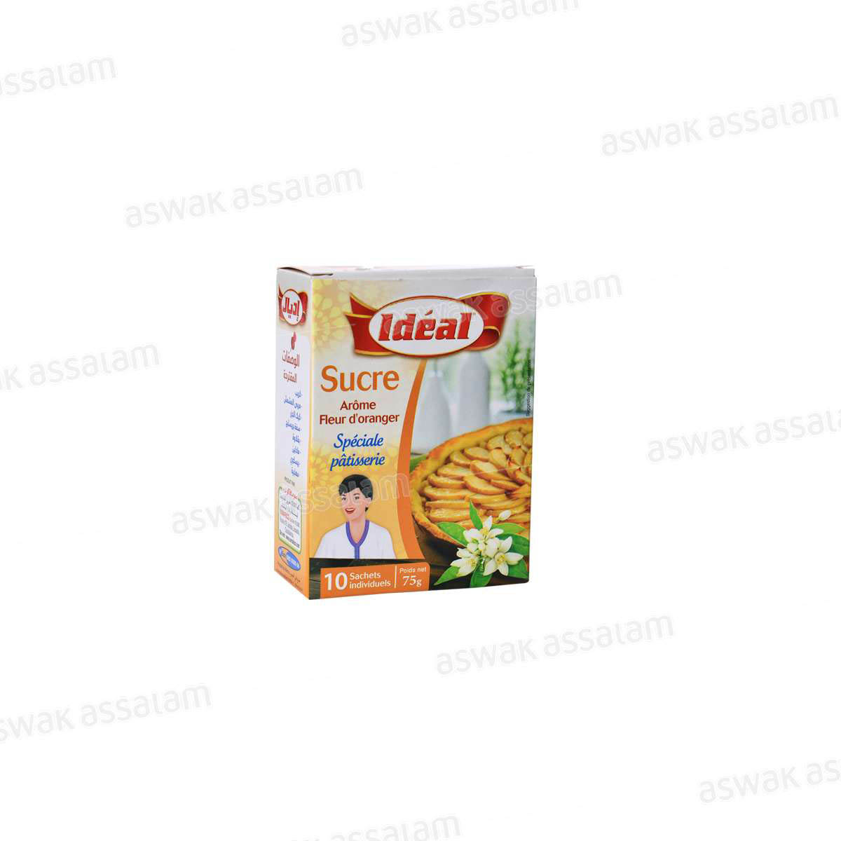SUCRE AROME FLEUR D'ORANGER 7,5G x 10 SACHETS IDEAL