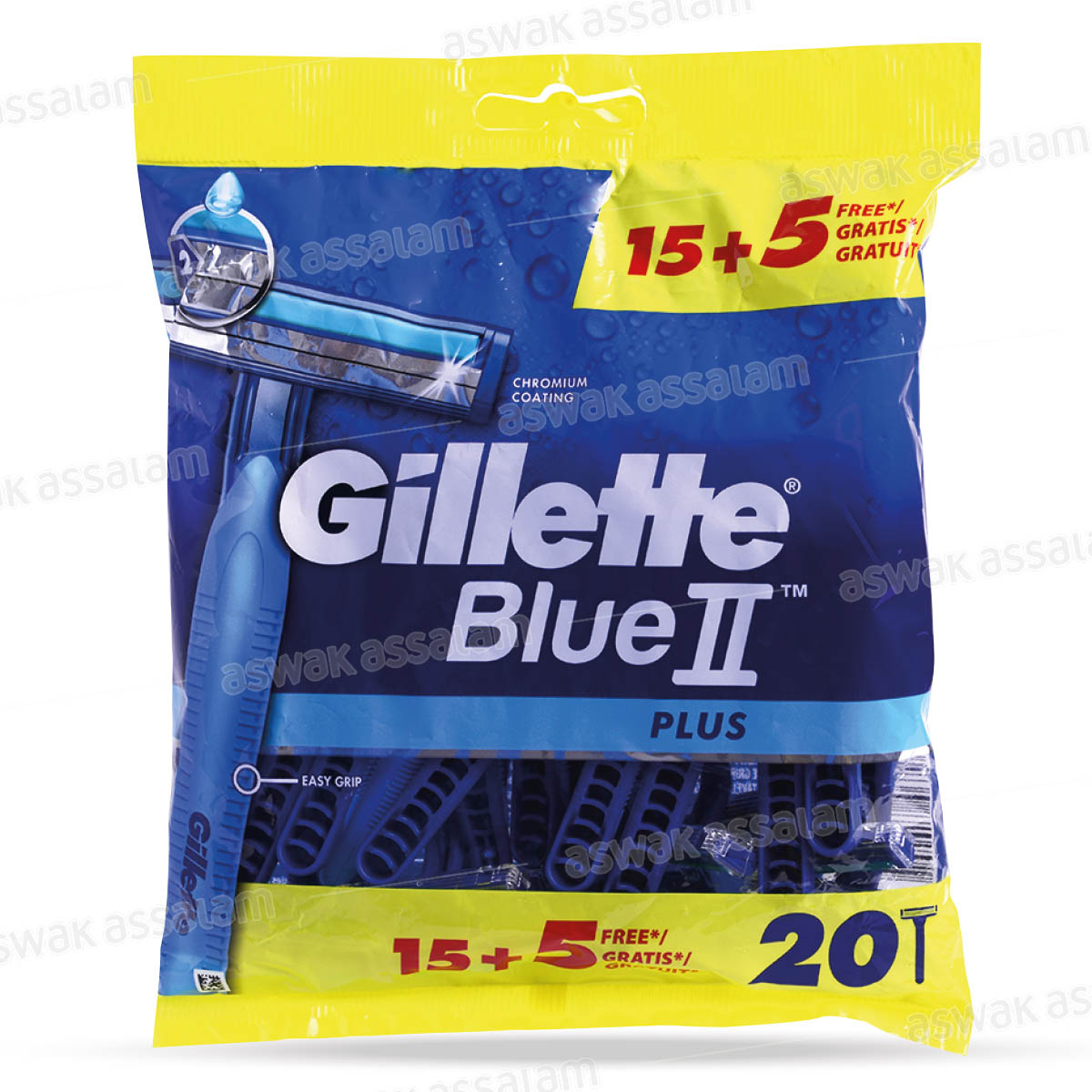 20 RASOIRS BLUE2 GILLETTE (15 ACHETES = 5 GRATUITS)
