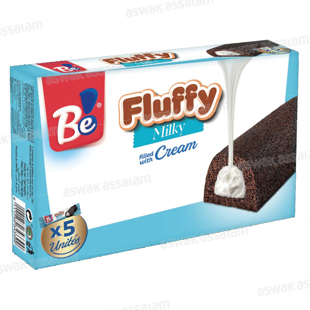 GENOISE FLUFFY MILKY 5*48G PACK BE
