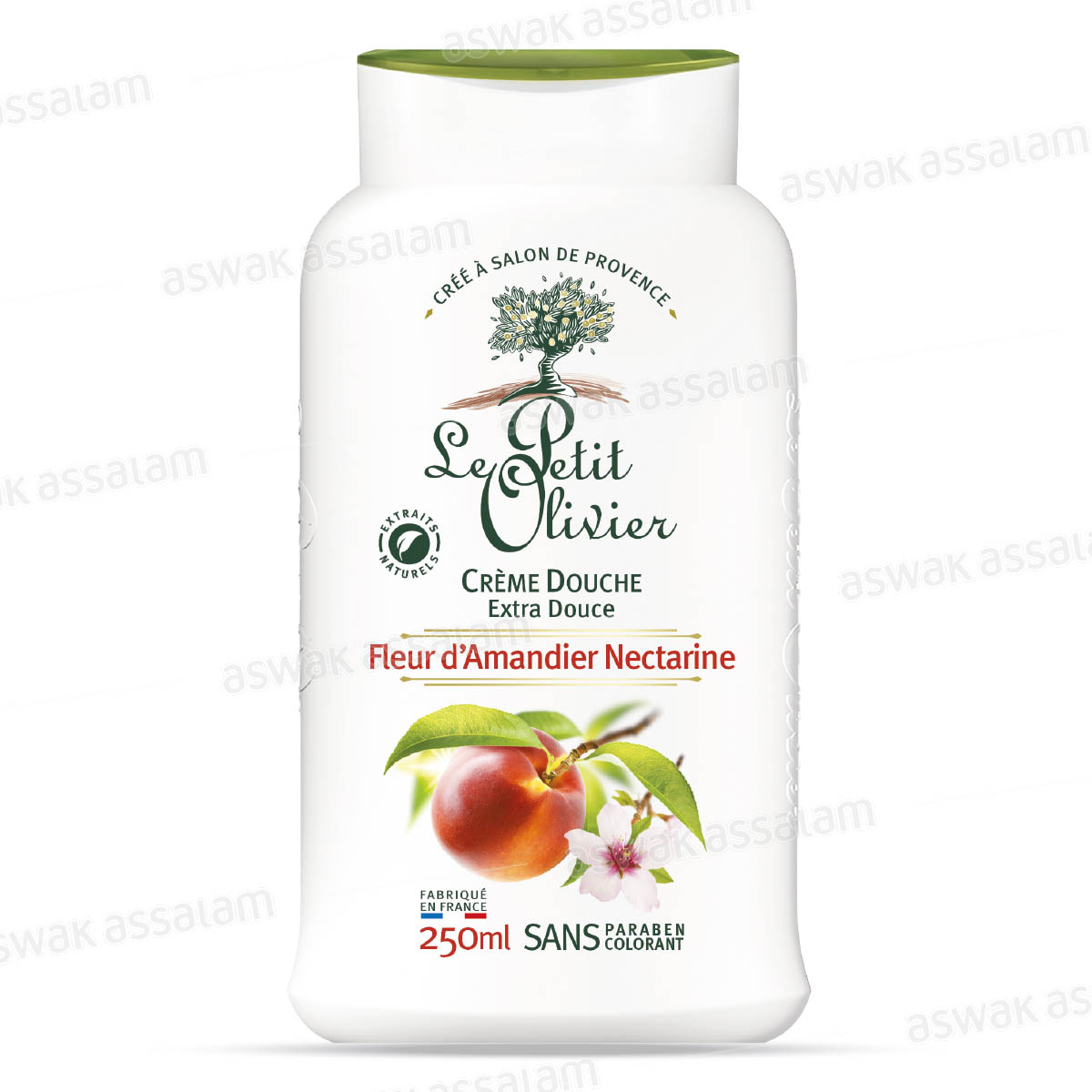 CREME DOUCHE FLEUR D'AMANDIER NECTARINE 250ML LE PETIT OLIVIER
