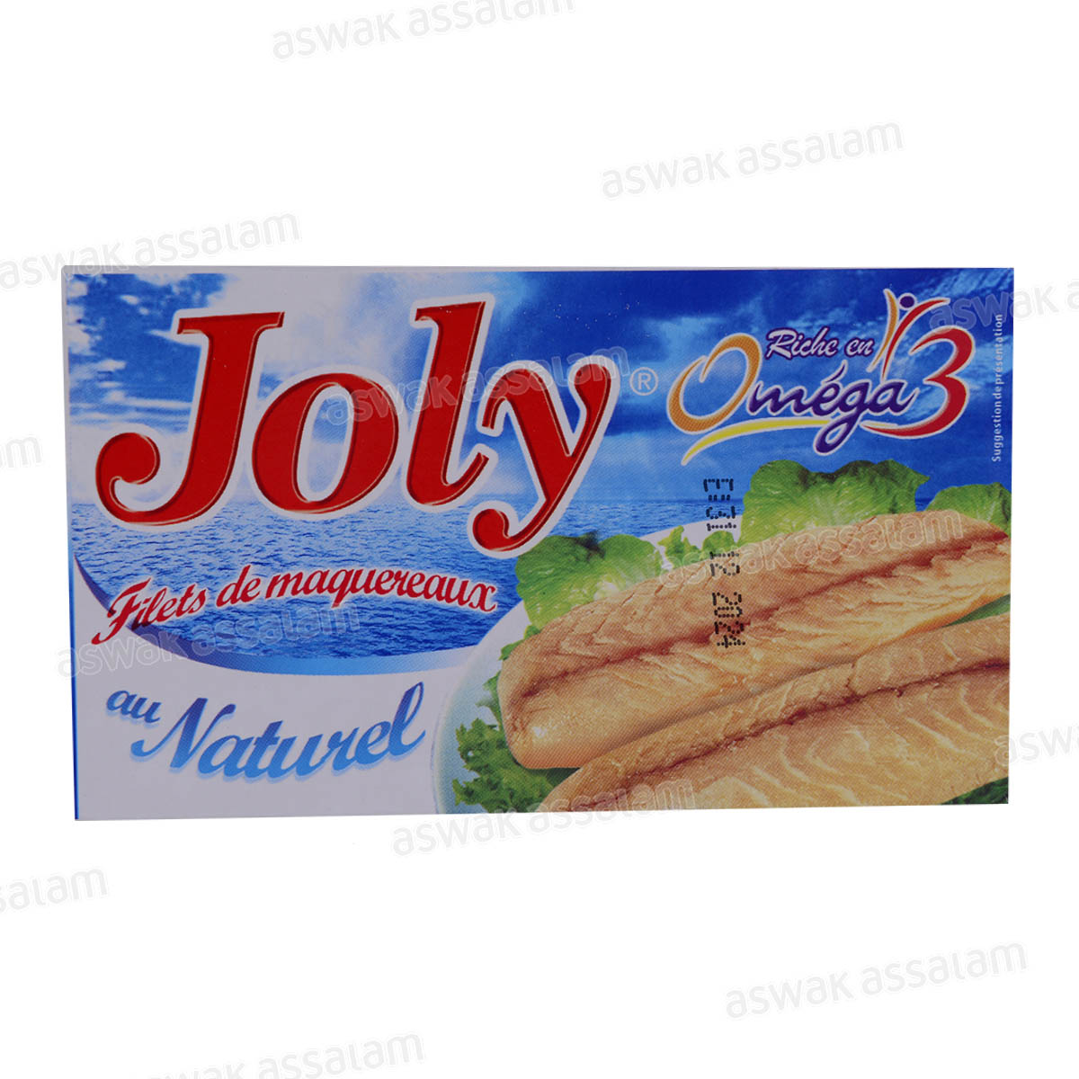 FILETS DE MAQUEREAUX AU NATUREL 125G JOLY