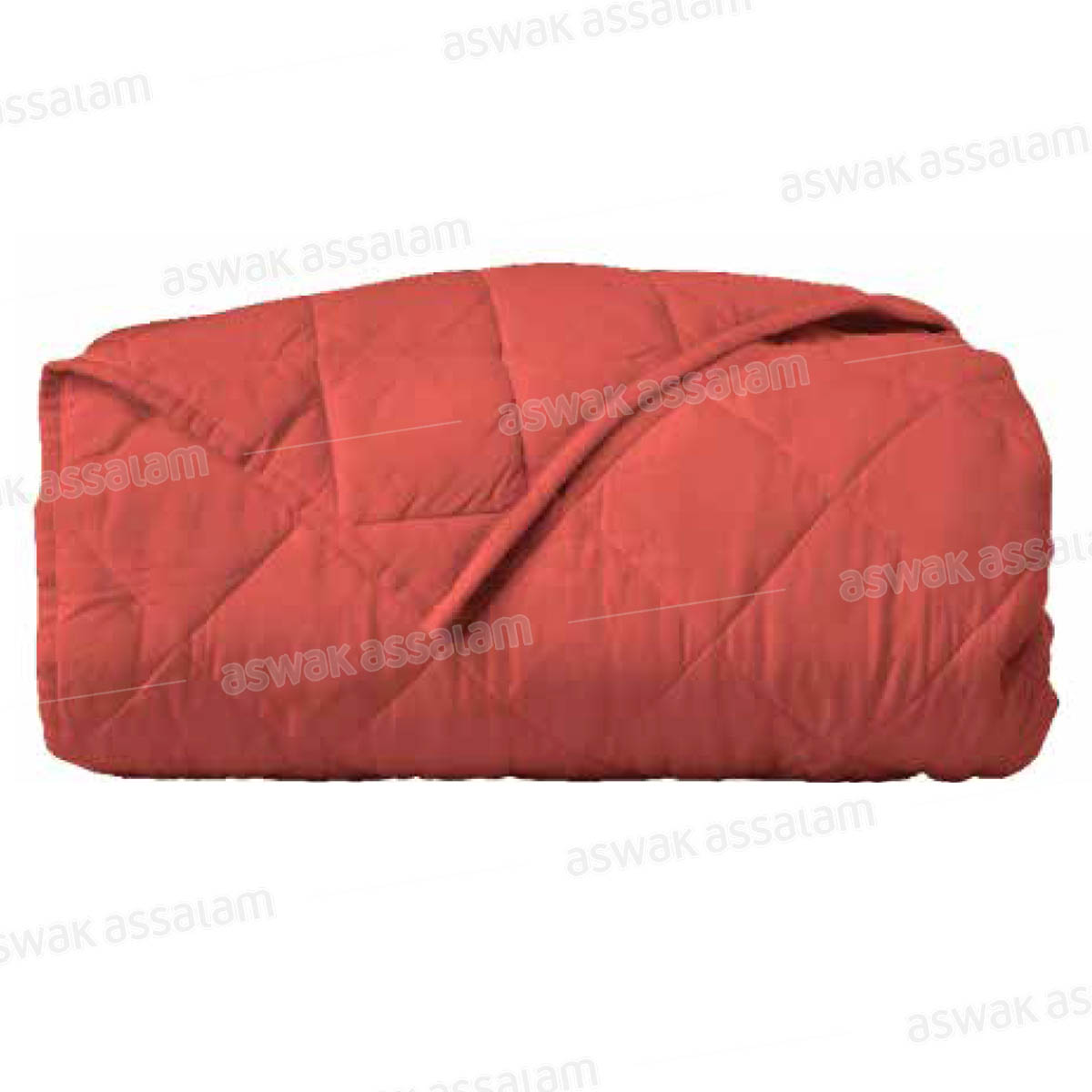COUVRE-LIT 240*220CM + 2 TAIES D'OREILLER 50*70CM UNI BORDEAU