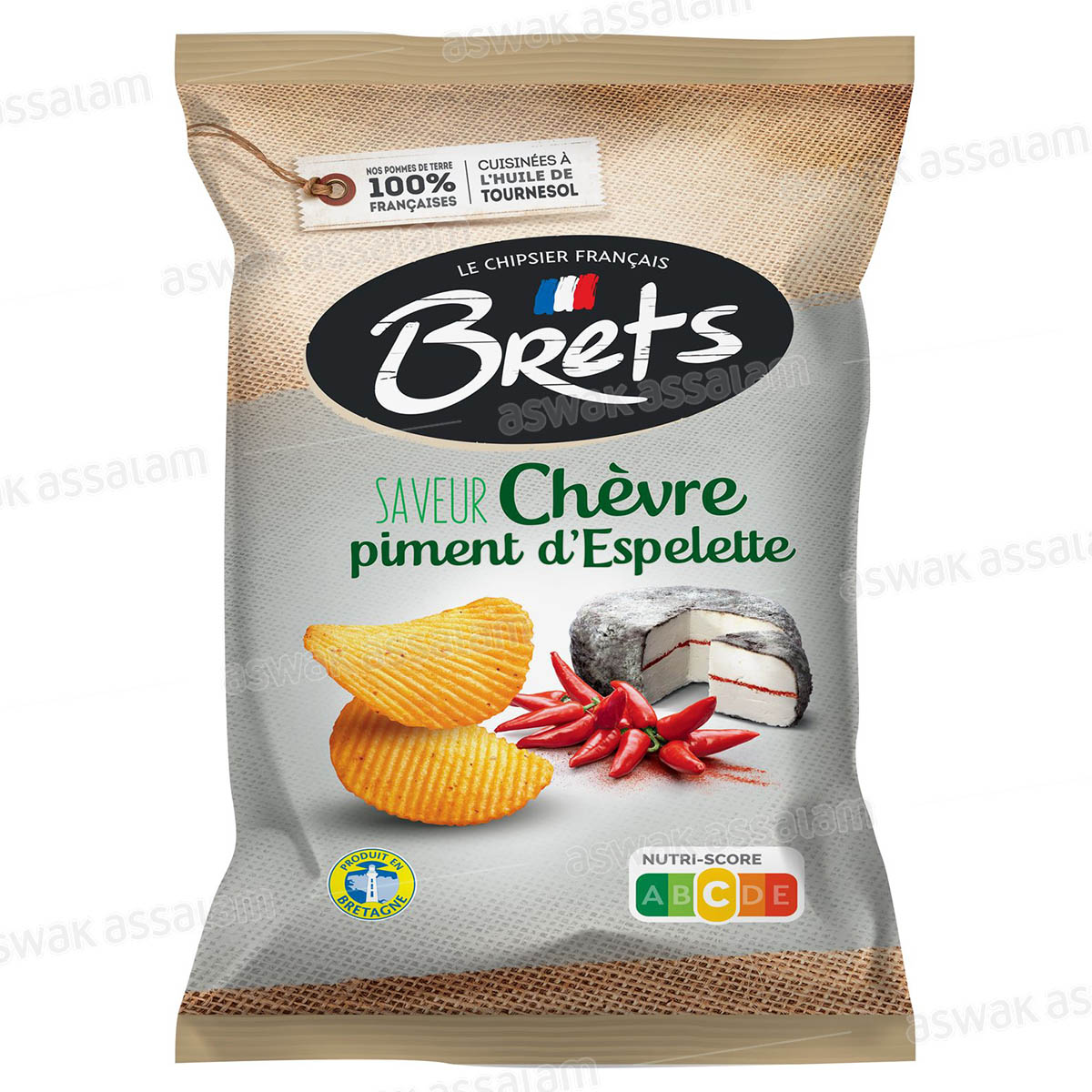 CHIPS SAVEUR CHEVRE PIMENT D'ESPELETTE 125G BRETS
