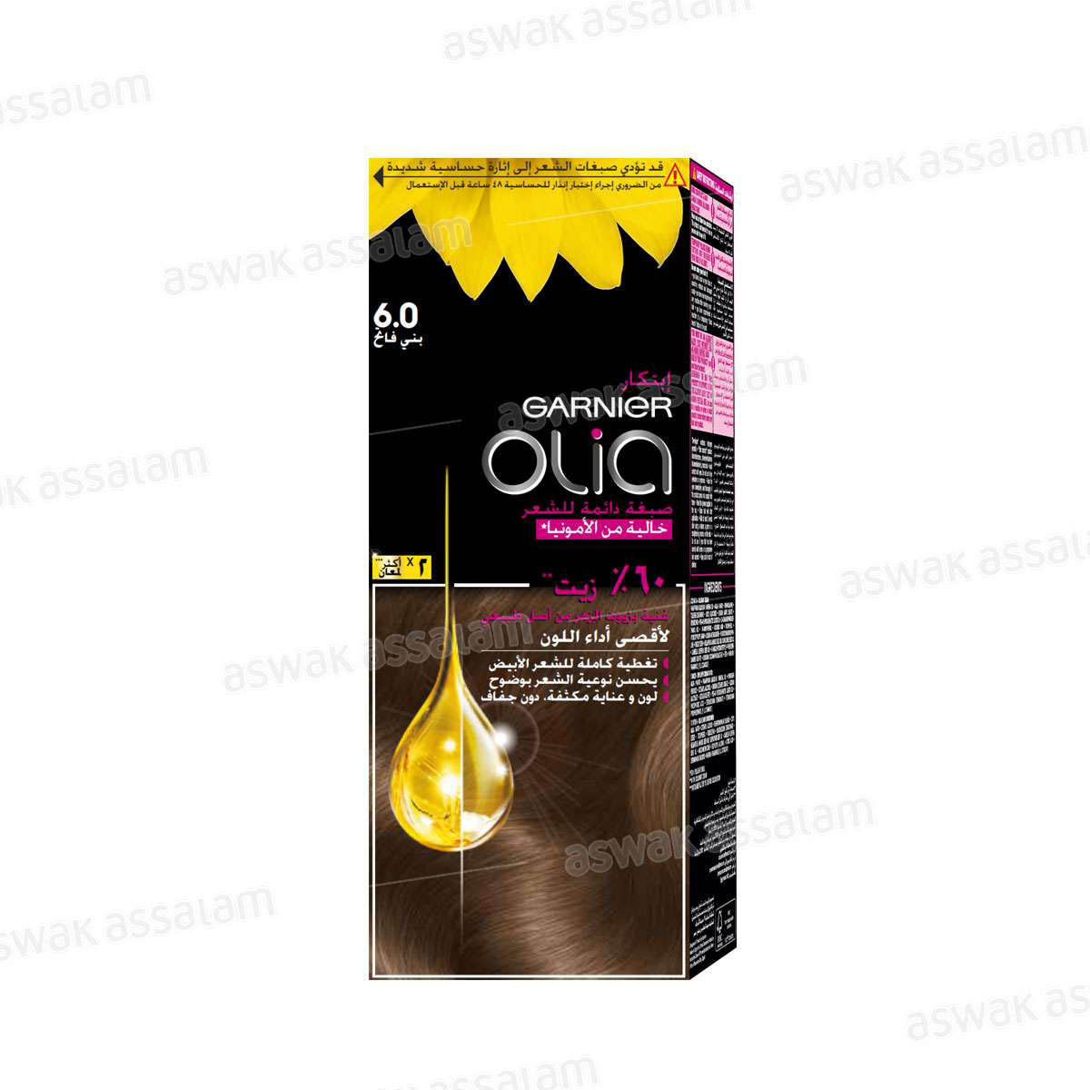 COLORATION 6.0 CHATAIN TRES CLAIR OLIA GARNIER