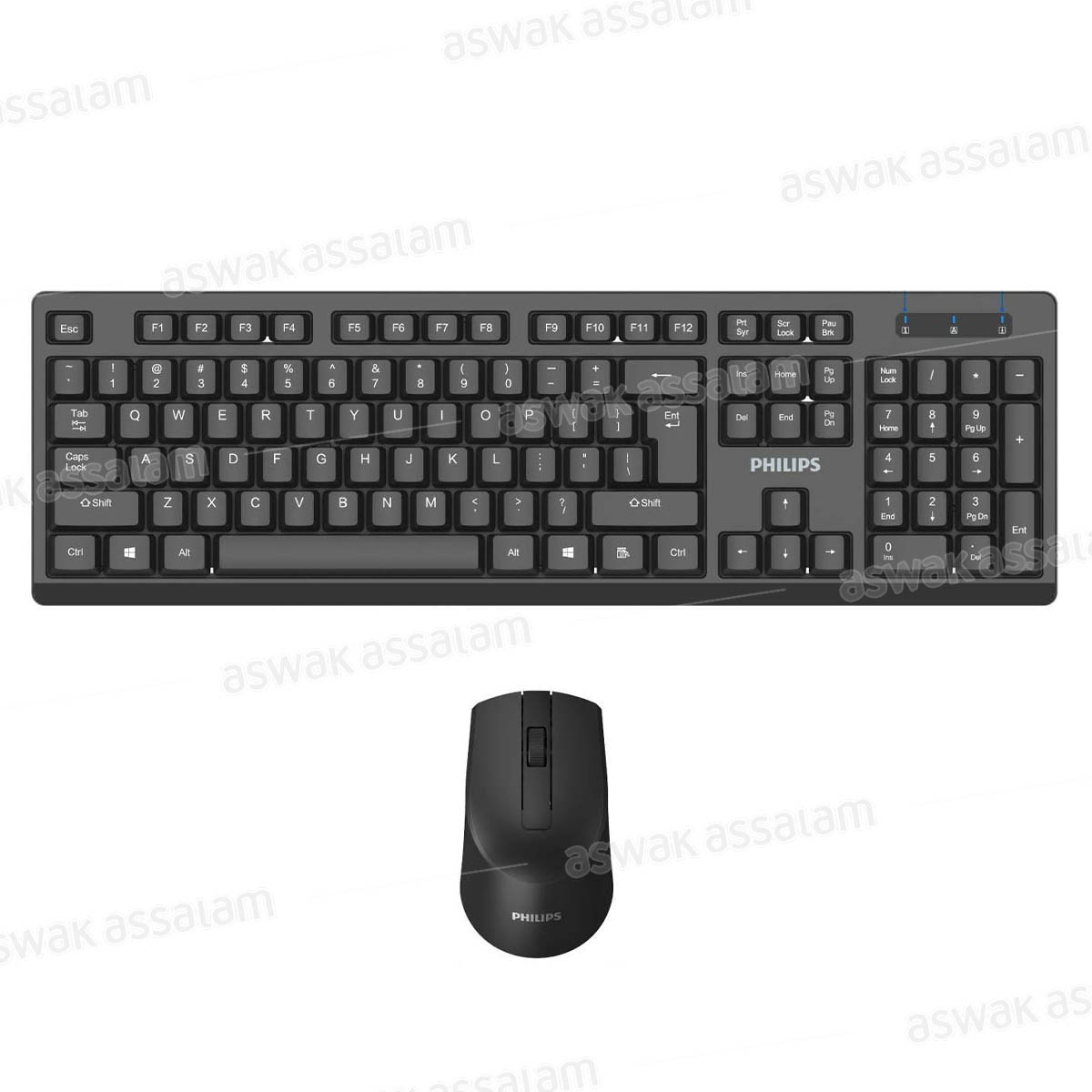 PACK CLAVIER + SOURIS SANS FIL C351 PHILIPS