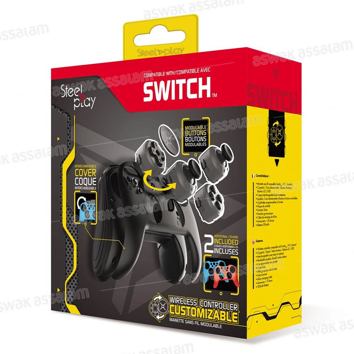 MANETTE BLUETOOTH AVEC BOUTONS MODULABLES STEEL PLAY