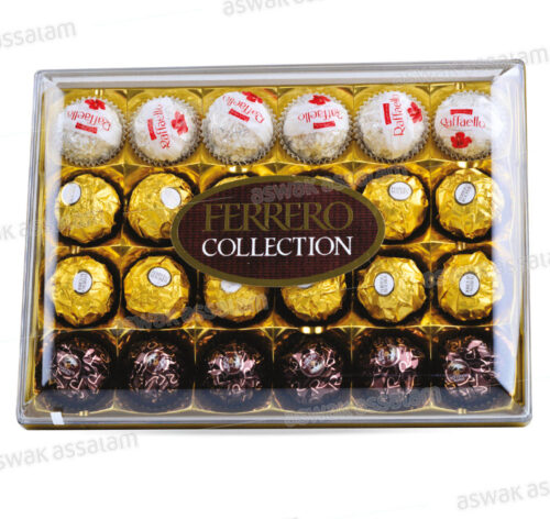 ASSORTIMENT DE 24 BOUCHEES FERRERO, RONDNOIR ET RAFFAELLO FERRERO COLLETION