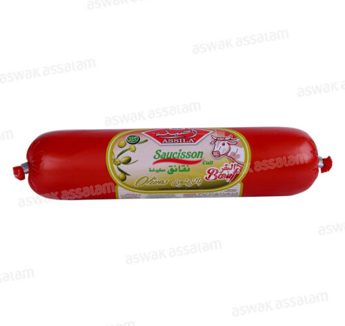 SAUCISSON DE BOEUF AUX OLIVES 350G ASSILA
