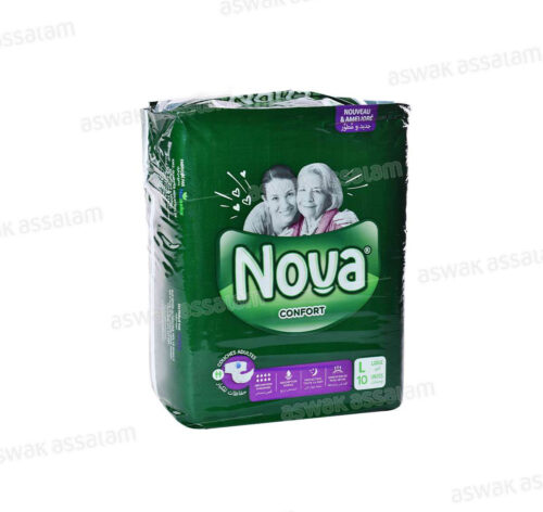 COUCHES ADULTES TAILLE LARGE 10 UNITES NOVA