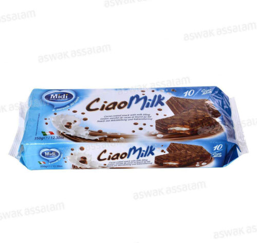 GOUTER ENROBE DE CACAO ET FOURRE AU LAIT CIAO MILK 350G MIDI