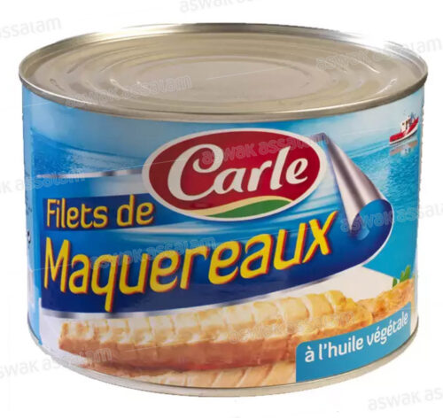 FILETS DE MAQUEREAUX A L’HUILE VEGETALE 1,7KG CARLE
