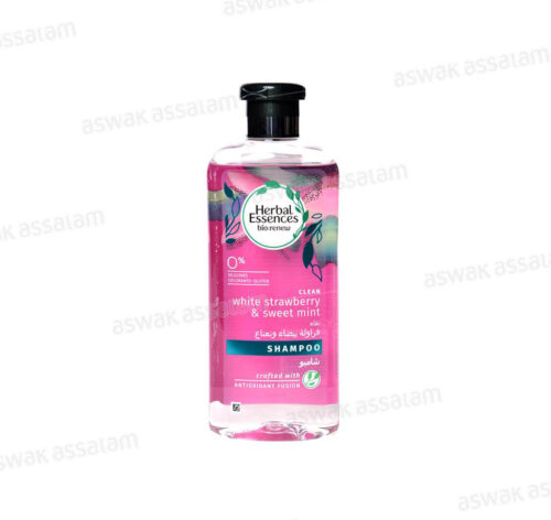 SHAMPOOING BIO FRAISE BLANCHE ET MENTHE DOUCE 400ML HERBAL ESSENCES