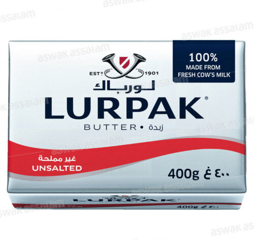 BEURRE PLAQUETTE 400G LURPAK