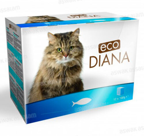 PATE DE POISSON EN BARQUETTE POUR CHAT 12*100G PACK ECO DIANA
