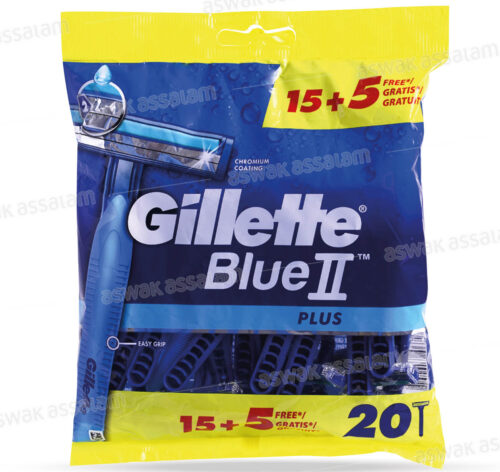 20 RASOIRS BLUE2 GILLETTE (15 ACHETES = 5 GRATUITS)