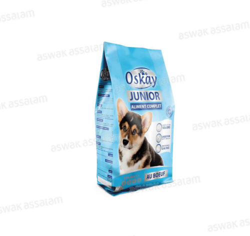 CROQUETTES AU BOEUF POUR CHIEN JUNIOR 1KG OSKAY