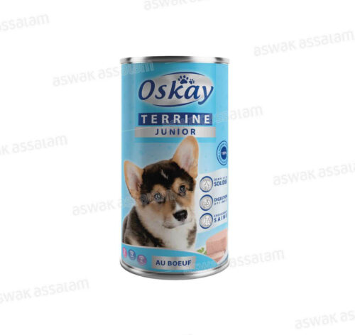 TERRINE AU BOEUF POUR CHIEN JUNIOR 400G OSKAY