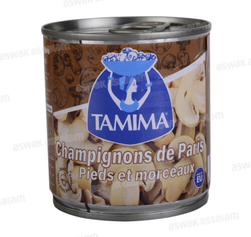 CHAMPIGNONS DE PARIS PIEDS ET MORCEAUX 195G TAMIMA