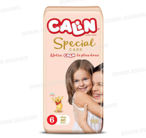 COUCHES BEBE JUNIOR PLUS +18KG 40 UNITES JUMBO PACK CALIN SPECIAL CARE
