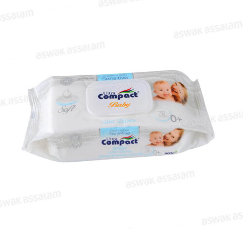 LINGETTES LOTION 72 UNITES ULTRA COMPACT