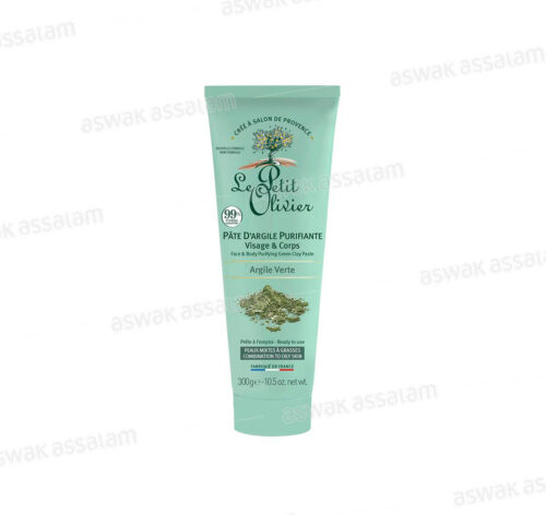 PATE D’ARGILE VERTE PURIFIANTE VISAGE & CORPS 300G LE PETIT OLIVIER