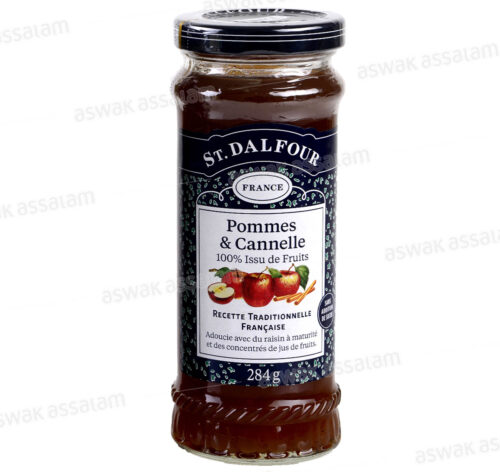 CONFITURE POMME ET CANNELLE SANS SUCRE 284G ST DALFOUR