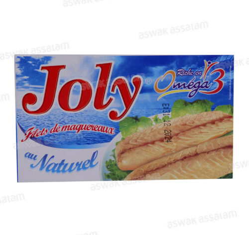 FILETS DE MAQUEREAUX AU NATUREL 125G JOLY