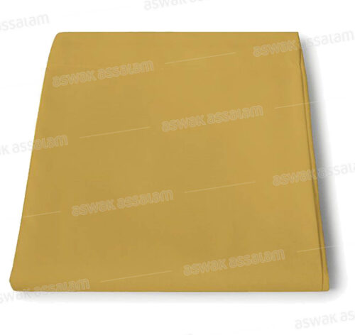 DRAP HOUSSE COTONELLE 140*190CM MOUTARDE RICHBOND