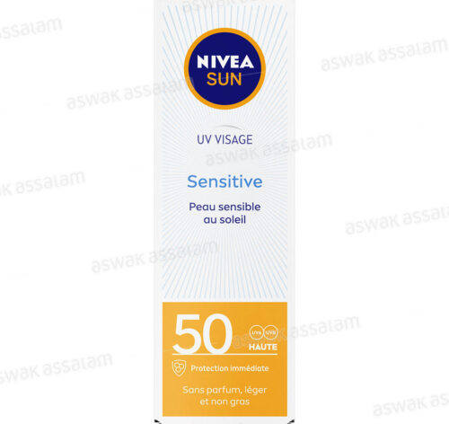 CREME SOLAIRE VISAGE POUR PEAUX SENSIBLES SPF 50 NIVEA SUN