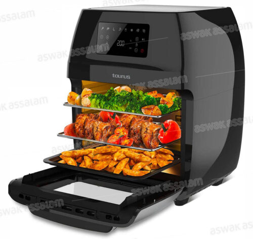 FRITEUSE AIR FRY ET GRILL AVEC LEVIER DIGITAL 12L 1700W TAURUS