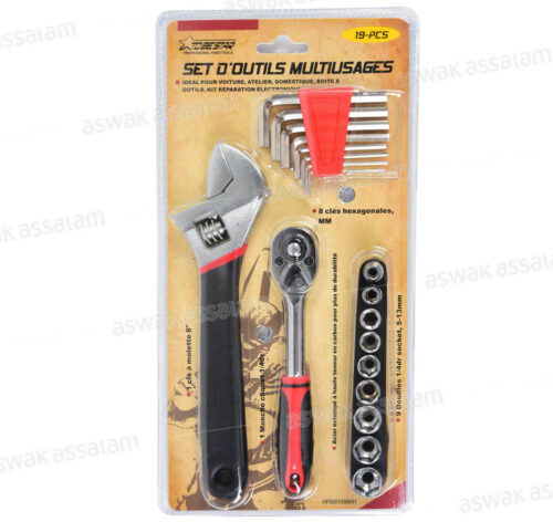 SET D’OUTILS MULTIUSAGES 19 PIECES