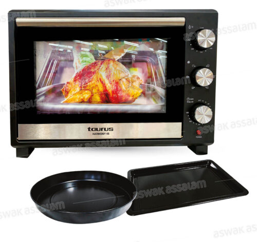 FOUR VENTILE HARMONY 45L 1800W DOUBLE VITRAGE AVEC 2 PLATEAUX TAURUS