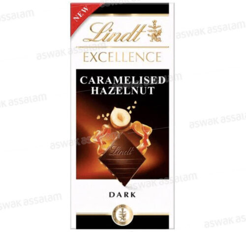 CHOCOLAT NOIR AUX NOISETTES CARAMELISEES 100G EXCELLENCE LINDT