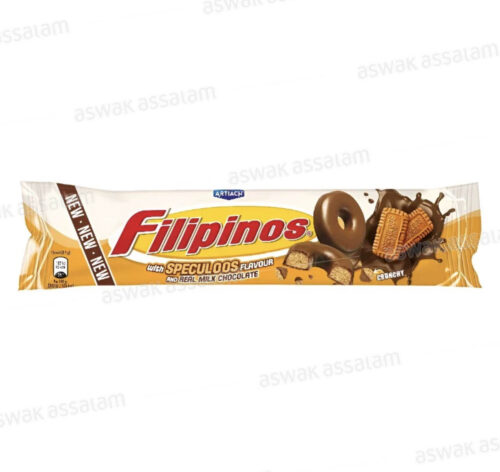 BISCUIT AU CHOCOLAT AU LAIT ET SPECULOOS 128G FILIPINOS