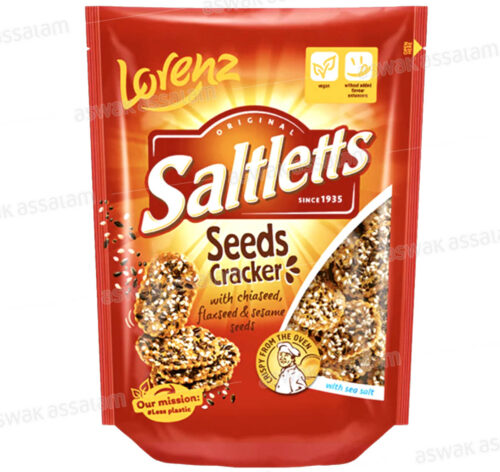CRACKER AUX GRAINES DE CHIA SESAME ET LIN 100G LORENZ