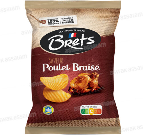 CHIPS SAVEUR POULET BRAISE 125G BRETS