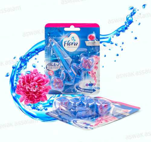 BLOC WC BLEU ACTIVE FRAICHEUR FLEURS FLORA