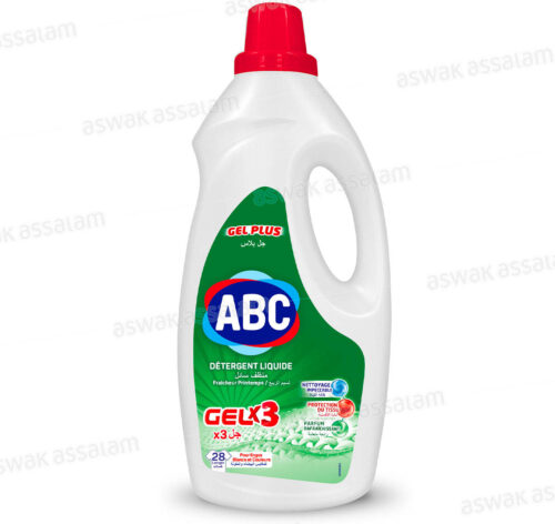 LESSIVE LIQUIDE GEL PLUS FRAICHEUR PRINTEMPS 1,8L ABC
