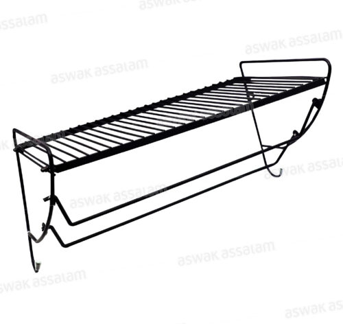 ETAGERE SALLE DE BAIN NOIRE EN METAL